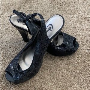 Sequin shoes